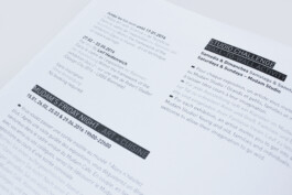 close-up of a magazine page displaying text and an image. 