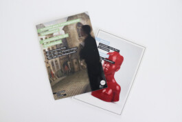 booklet cover and card from within the cover. 